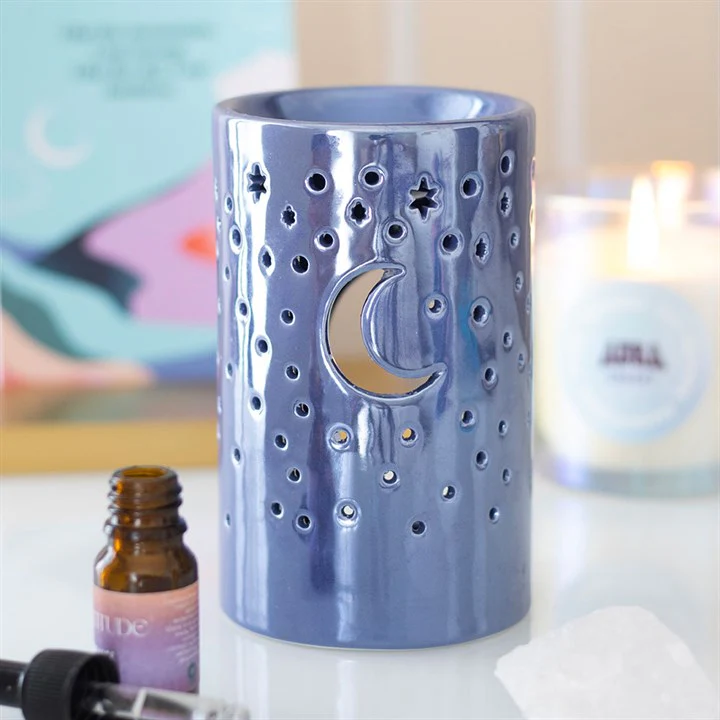Iridescent Purple Moon Tealight Wax Warmer