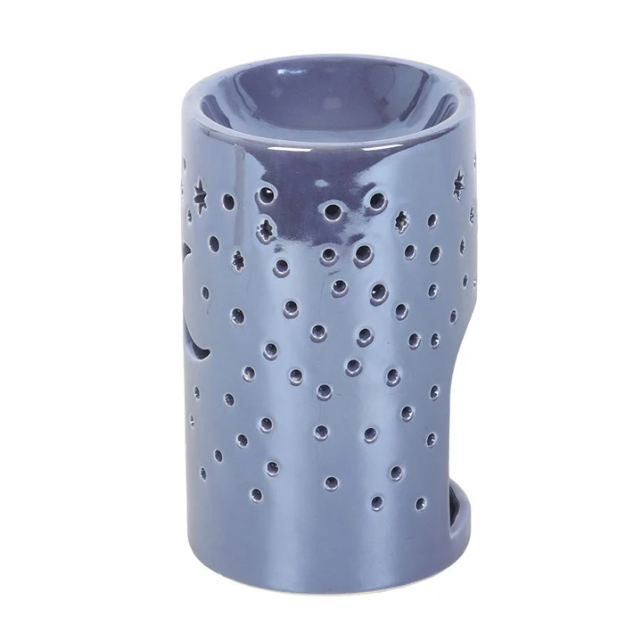 Iridescent Purple Moon Tealight Wax Warmer - Image 3