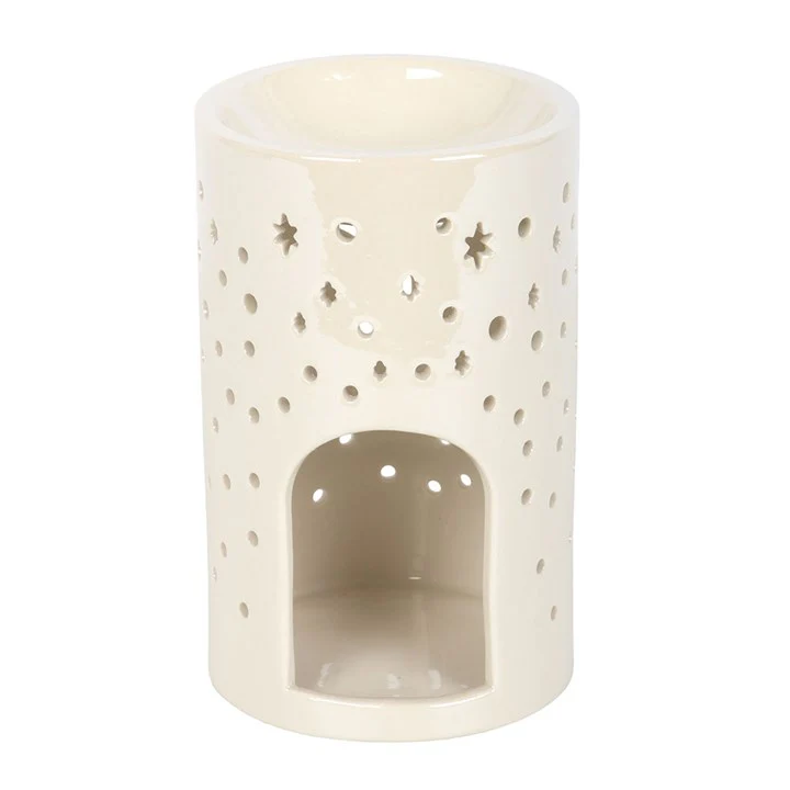 Iridescent White Moon Tealight Wax Warmer - Image 3